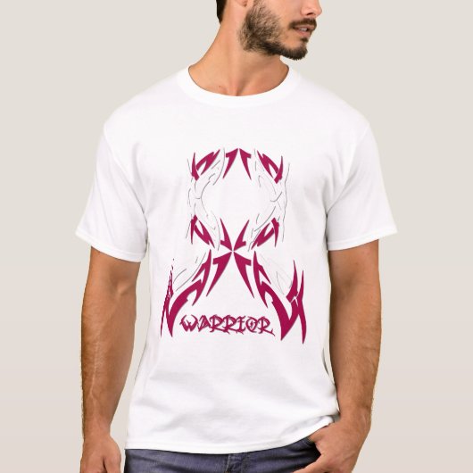 種族咽喉癌メンズ戦士 Tシャツ (正面)