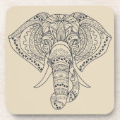 種族象のアフリカ動物の芸術 コースター (正面)