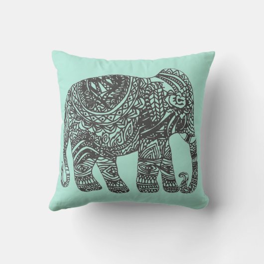 種族象の枕 クッション (裏面)