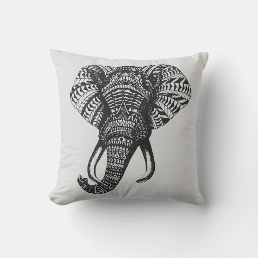 種族象の枕 クッション (正面)