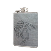 種族野生動物の金属 フラスク (左)