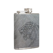 種族野生動物の金属 フラスク (右)