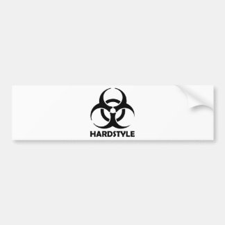 種族黒いhardstyle バンパーステッカー