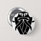 種族Odinのマスク(黒) 缶バッジ (正面&裏面)