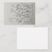 種空白の類大事な行事用カード ノートカード (正面/裏面)