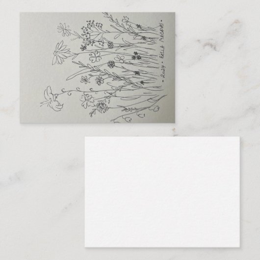 種空白の類大事な行事用カード ノートカード (正面/裏面)