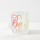 種類によって曇らされるマグがあって下さい フロストグラスマグカップ (正面左)