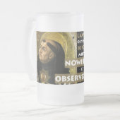 種類のアクィナスのこの抵抗の法律はマグを曇らしました フロストグラスビールジョッキ (正面左)