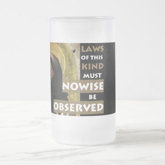 種類のアクィナスのこの抵抗の法律はマグを曇らしました フロストグラスビールジョッキ (中央)