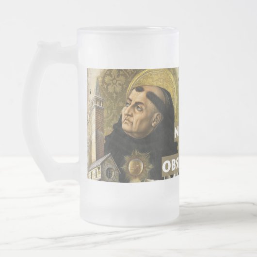 種類のアクィナスのこの抵抗の法律はマグを曇らしました フロストグラスビールジョッキ (左)