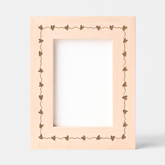 種類のハート レーザー彫刻フレーム (正面)