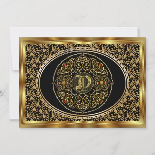 種類の眺めのモノグラムD 1は注意します 招待状 (正面)