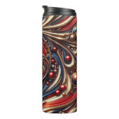 種類の1つ – 熱赤ブルー金ゴールドタンブラー タンブラー (回転右)