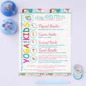 種類フローラ用ヨガカラフル チラシ (シングル)