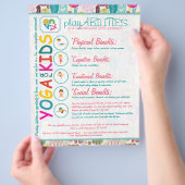 種類フローラ用ヨガカラフル チラシ (手)