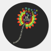 種類失読症認識度シルバーリボンサポートグラフ ラウンドシール (正面)