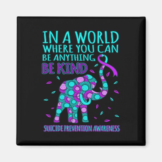 種類自殺防止認識度支援Gr マグネット (正面)