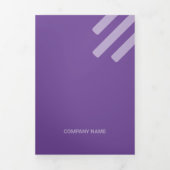 種類薄紫のQrコードの二乗 三つ折りカード (カバー)