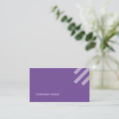 種類薄紫トーンフラットシェイプQrコード 名刺 (スタンド正面)