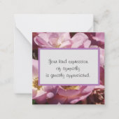 種類表現悔やみや弔慰 ノートカード (正面)