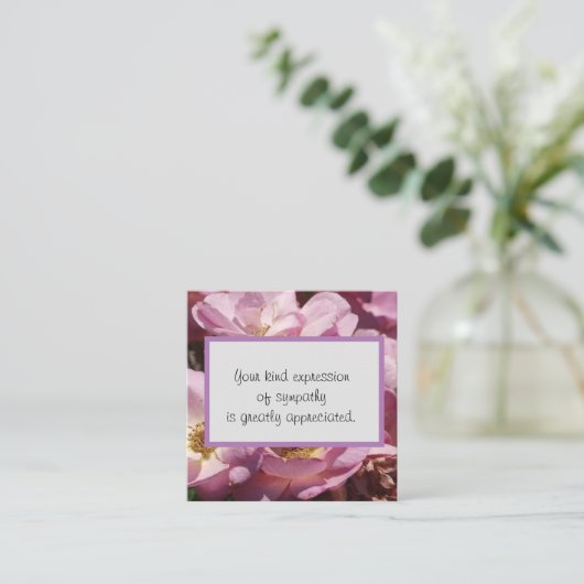 種類表現悔やみや弔慰 ノートカード (スタンド正面)