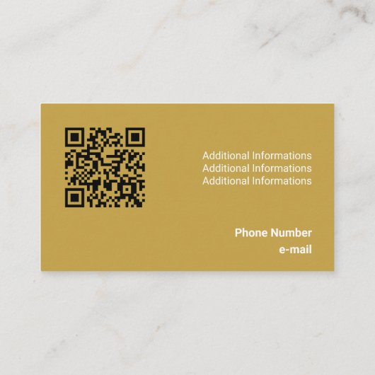 種類青トーンフラットシェイプQrコード 名刺 (裏面)