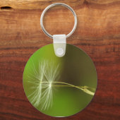 種飛んでいる類 – 空中のタンポポの種 キーホルダー (正面)
