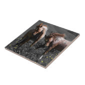 種馬のスパー タイル (側面)