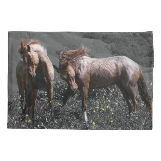 種馬のスパー 枕カバー (裏面-左)