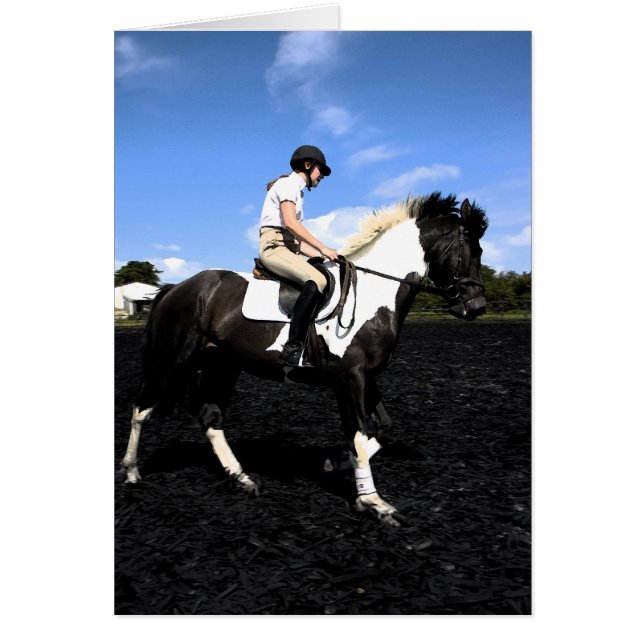 種馬のフレスコ画カード (正面)