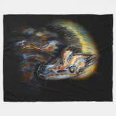 種馬ポートレート フリースブランケット (正面(横))