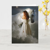 種馬 カード (黄色い花)