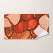 種、珊瑚、赤などの丸い形 バスタオルセット (ハンドタオル)