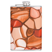 種、珊瑚、赤などの丸い形 フラスク (正面)