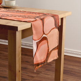 種、珊瑚、赤などの丸い形 ロングテーブルランナー