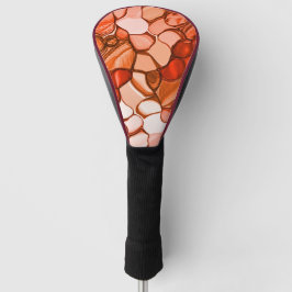 種、珊瑚、赤茶色の丸い不規則な形 ゴルフヘッドカバー