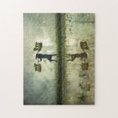 稲刈りマレーシア。 ジグソーパズル (縦)