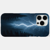 稲妻が夜に森を襲う Case-Mate iPhoneケース (裏面 (横))