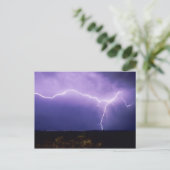稲妻が砂漠を襲うビッグベンド ポストカード (スタンド正面)