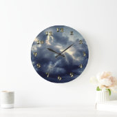 稲妻が雷雨中に閃く ラージ壁時計 (ホーム)