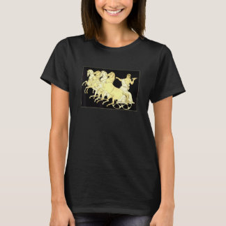 稲妻と馬に乗った戦車のゼウス Tシャツ