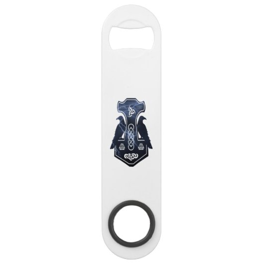 稲妻によって満たされるトールのハンマーのバーの鍵 スピード栓抜き (正面)