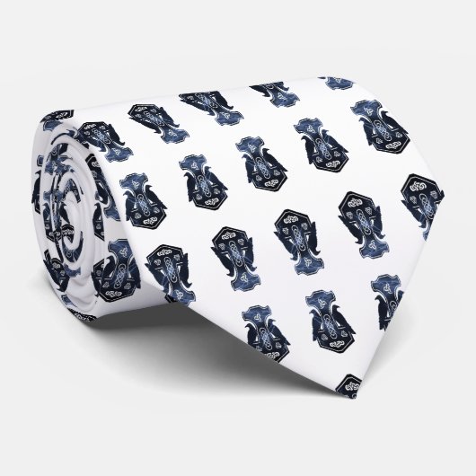 稲妻のトールのハンマーの首のタイ ネクタイ (ロール)