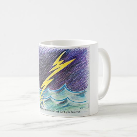 稲妻のマグ コーヒーマグカップ (正面右)