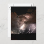 稲妻の壮大な力。 ポストカード (正面/裏面)