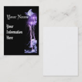 稲妻の嵐の縦ビジネスprolfileカード 名刺 (正面/裏面)