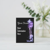 稲妻の嵐の縦ビジネスprolfileカード 名刺 (スタンド正面)