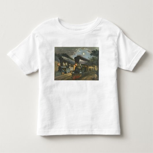 稲妻の急行列車1863年 トドラーTシャツ (正面)