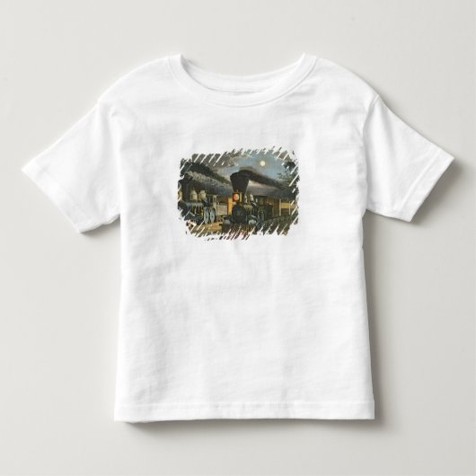 稲妻の急行列車1863年 トドラーTシャツ (正面)