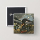 稲妻の急行列車1863年 缶バッジ (正面&裏面)